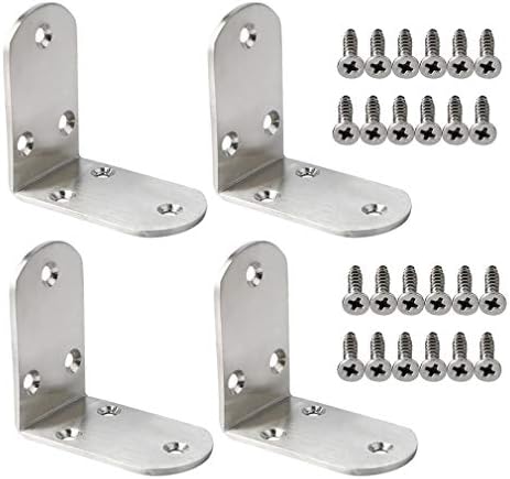 Alise 4 Pcs L Brackets 2.56X2.56 in, Corner Brackets for Wood Furniture