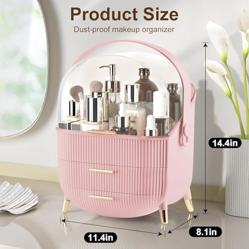 Makeup Organizer for Vanity, Large Capacity Skincare Organizer Countertop