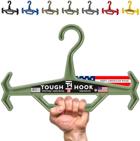 Tough Hook Original Heavy Duty Hanger, USA-Made, Police & Scuba, 1 Foliage