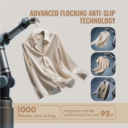 Sishynio Velvet Hangers 30 Pack, Slim Flocked Clothes Hangers White