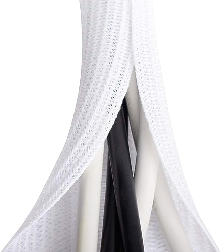 2 Pack 5ft 1 inch White Cable Sleeve