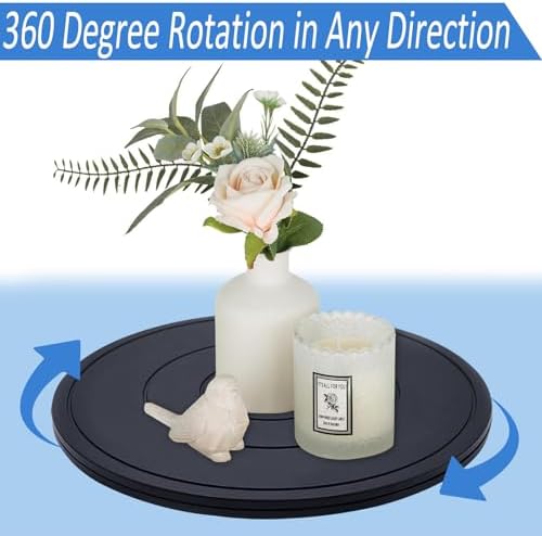16 inch Turntable Rotating Caster Spinner Non Skid Lazy Susan Heavy Duty 360˚ Rotating Swivel Stand for Model Base/Potte
