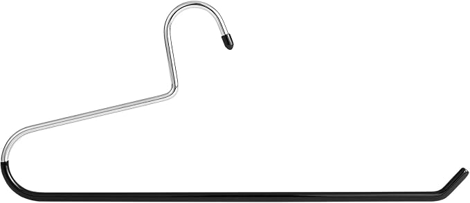 VASLIM Drapery Hangers Blanket Hangers Heavy Duty Black Vinyl Coated Nonslip - Great for Quilts, Comforters, Table Cloths (5)