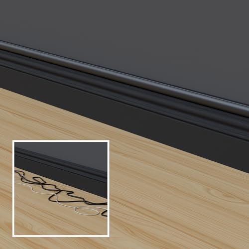 D-Line Half Round Cord Hider, Patented Cable Cover, Hide TV Wall Mount Wires, Raceway for Cords, Decorative Wire Covers,