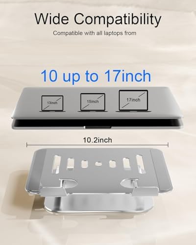 Laptop Stand for Desk, Adjustable Laptop Riser Holder