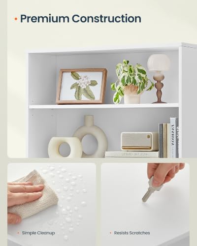 SONGMICS HOME 5-Tier Bookshelf, Narrow Shelving Unit