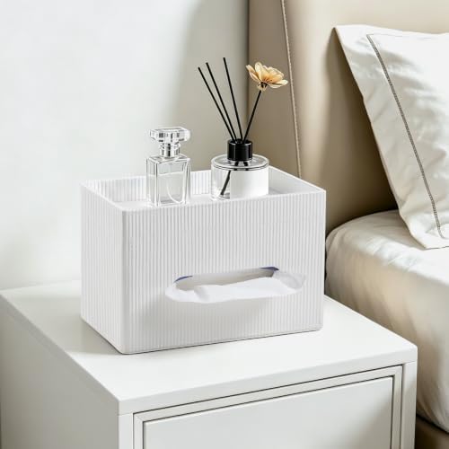 Rectangular Tissue Box Cover PU Leather Tissue Box Holder Rectangle