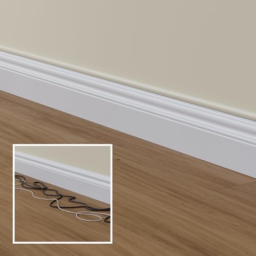 D-Line 157in Cord Hider Kit, Patented Cable Cover, Hide Wires on Wall, Channel for TV Mount Cords, Raceway Wire Hiders, 