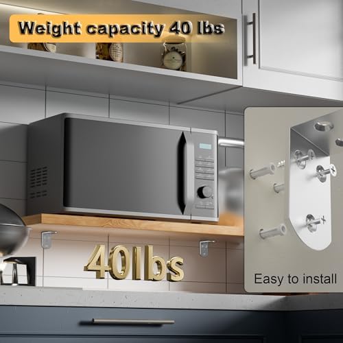 Alise 4 Pcs L Brackets 2.56X2.56 in, Corner Brackets for Wood Furniture