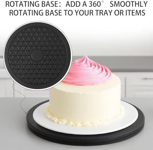 8 Inch Heavy Duty Rotating Swivel Stand - Lazy Susan with Steel Ball Bearings for Model Base/Rotating Plants/Crafts Stan