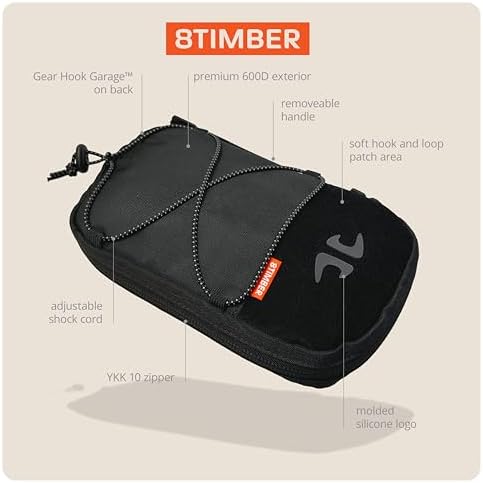 8TIMBER Organizer Bag - 1L Interior Travel Storage for Pencils, Chargers and Accessories