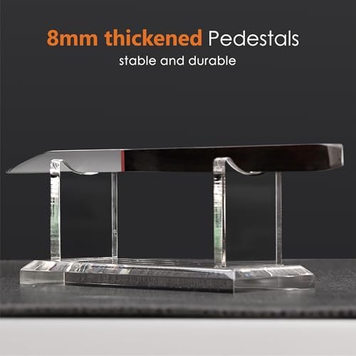 SANRUI 1 Tier Acrylic Pen Holder Display Stand, Clear Desk Pencil Rack