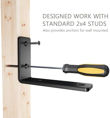 NEODROP 12-Pack 6 Inch Heavy Duty Shelf Brackets, Premium Floating L Bracket for Wall, Kitchen, Mantel Shelves Support |