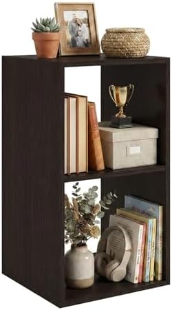 WannabeMyself【Easy Assembly】 2 Cube Storage Organizer with Anti-Tipping Kits,Reversible Open Back Book Shelf, Bookcase f