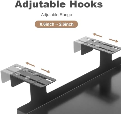 Office Cubicle Shelf - 8.3'' x 5.5'' x 1.7'' Storage Organizer Floating Corner Rack Hanging Shelf Adjustable Home Office