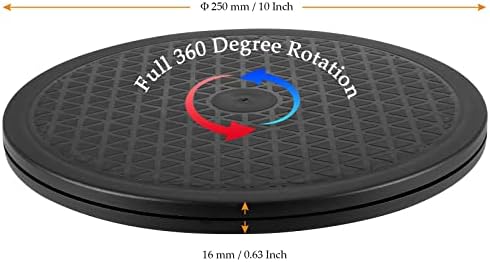 MUKCHAP 4 Pack 10 Inch Rotating Swivel Stand Turntable, 360° Round Swivel Turntable with Steel Ball Bearings, Multi-use 