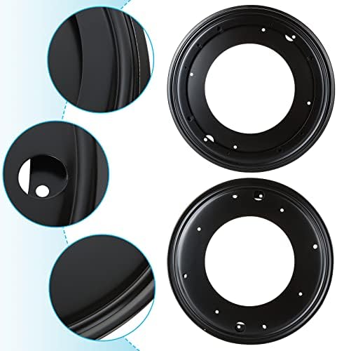 4Pack 12inch Lazy Susan Hardware, 5/16” Thick Turntable Bearings, 1000lbs Rotating Bearing Plate Heavy Duty for Rotating