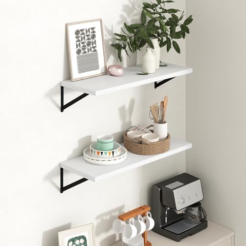 Axeman 12 Inch Deep Floating Shelves 30 Inches Long Set of 2