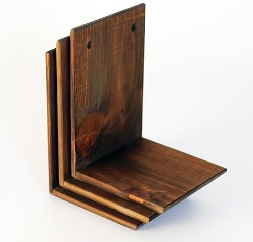 Daniel's Plants Indoor Plant Wall Gallery Shelf Kit | Midcentury Modern Wooden Shelves | Wall Mounted L Shaped Floating 