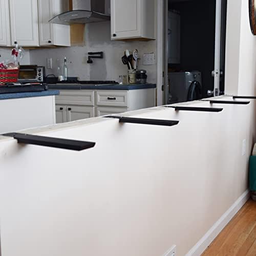 WINKER Countertop Support Bracket Heavy Duty Granite Hidden Forward L Shelf Bracket Metal Corbels for Quartz/Wood/Concre