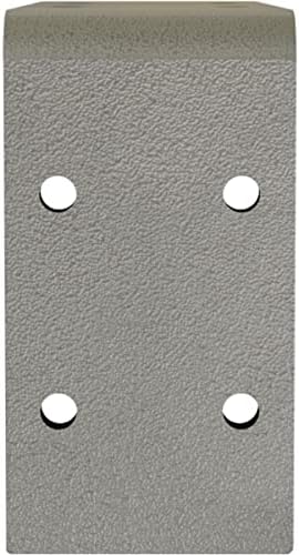 Ekena Millwork BKTM02X06X03EBHSV Steel Bracket Embrey, 2" W x 6" D x 3 3/4" H, Hammered Silver