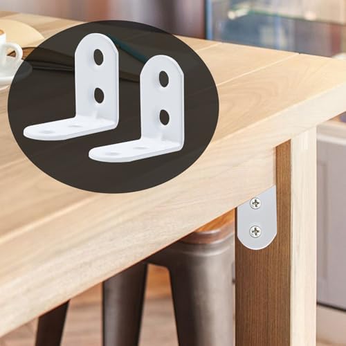 Coshar 20 Pcs Small Right Angle Bracket Corner Brace L Shape Shelf Bracket