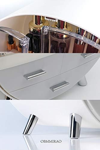 Elegant Dustproof Makeup Storage Organizer Box, Waterproof Medium Cosmetics Organizer Storage with Drawers Skincare Cosm
