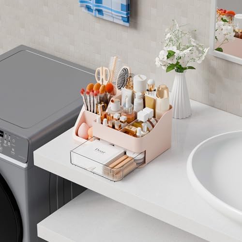 Yieach Countertop Makeup Organizers for Vanity,Bathroom,Dresser,Large Makeup Storage Organizer and Beauty Skincare Organ