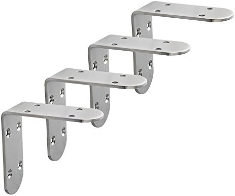 Alise 4 Pcs L Brackets 3.35X3.35 in, Corner Brackets for Wood Furniture