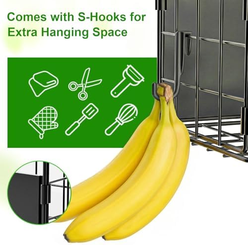 2 Pack Magnetic Basket for Fridge - Laundry Room Organizer, Large Metal