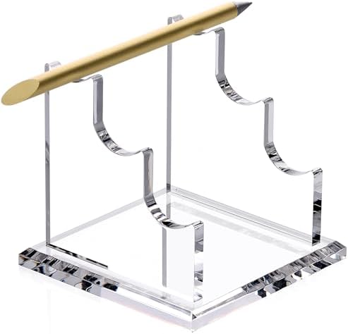 SANRUI 3 Tier Acrylic Pen Holder Display Stand, Clear Desk Pencil Rack