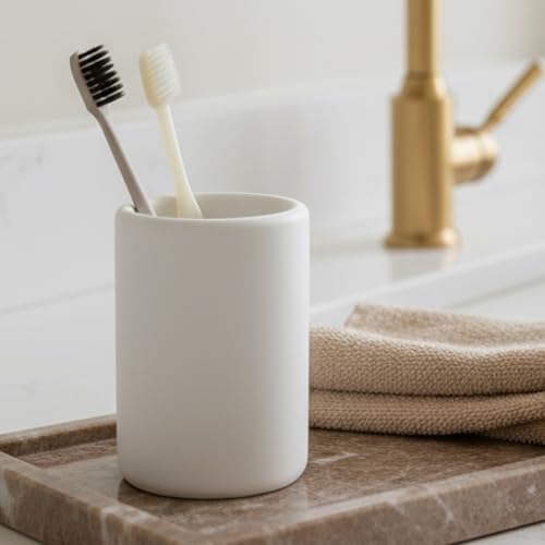 Nature Diatomite Toothbrush Holders for Bathrooms,Drying Stone Electric Toothbrush Holder, Toothpaste Holder, Water-Abso
