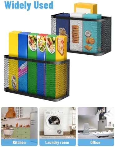 Magnetic Storage Basket Set, 2-Pack Dryer Ball Holder