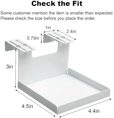 Office Cubicle Shelf Storage Organizer Floating Corner Rack Hanging Shelf Adjustable Home Office Essentials for Small Pl