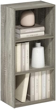 3-Tier Bookshelf, Cube Bookcase, Book Shelf, Cube Storage Organizer with Open Shelf, 9.3 x 16 x 31.4, for Home Office, L