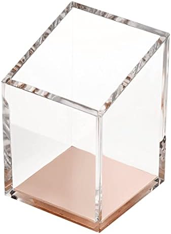 OfficeGoods Acrylic Pen and Pencil Holder, Rose Gold