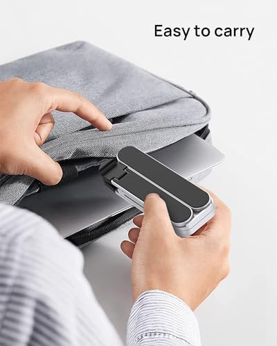【Innovative & Ultra Compact】SODI Foldable Laptop Stand for Desk, Lightweight Portable Tablet Holder for Business Travel,