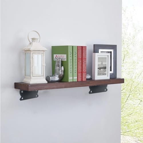 L Shelf Brackets, Heavy Duty Floating Shelf Bracket Village-style Iron Wall Brackets for DIY Floating Shelf, Shelf Suppo