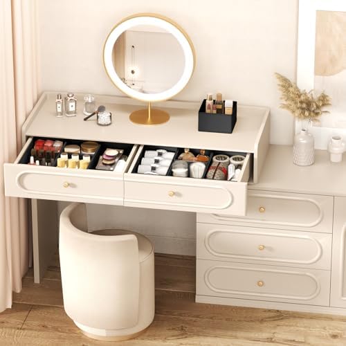 DIMJ Drawer Organizers Clothes, Set of 16 Dresser Organizer Bins, Fabric Closet Organizers and Storage, Shallow Drawer D