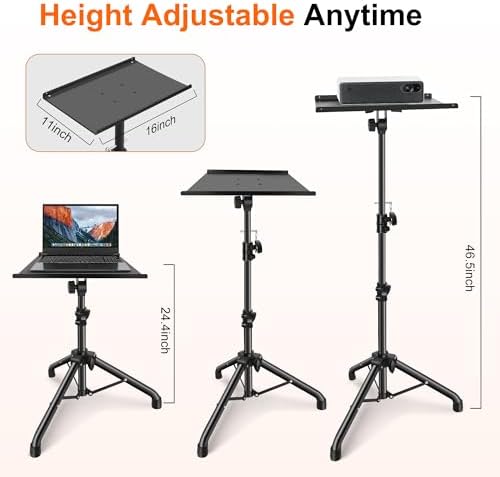 GrowDaily Projector Stand,Projector Laptop Stand Tripod Laptop Tripod Stand