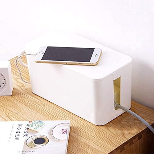 [Set of Three] Cable Management Boxes Organizer, Large Storage Wires Keeper Holder for Desk, TV, Computer, USB Hub, Syst