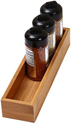 YBM HOME Pack of 12 Bamboo Drawer Organizer Storage Box for Kitchen Drawer, Junk Drawer, Office, Bedroom, Children Room, Craft, Sewing, and Bathroom, 3x12x2 inch Natural Wood