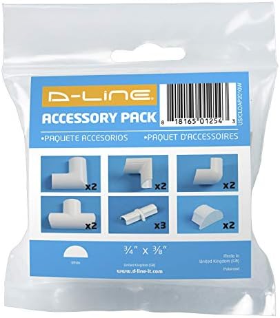 D-Line Cord Cover Accessory Pack - Only for use with 0.78in (W) x 0.39in (H) Lengths