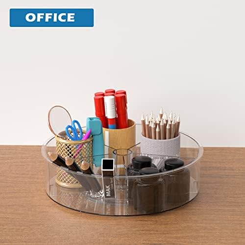 Divided Lazy Susan Turntable Storage Container Rotating Organizer Spinning Organizer Bins for Kitchen Cabinet, Pantry, R
