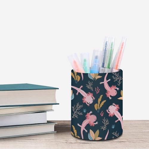 Cute Axolotl Pen Holder Pencil Cup for Desk Organizer