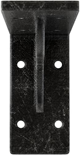 Ekena Millwork BKTM02X08X04EBASV Steel Bracket Embrey, 2" W x 8" D x 4 1/4" H, Antiqued Silver
