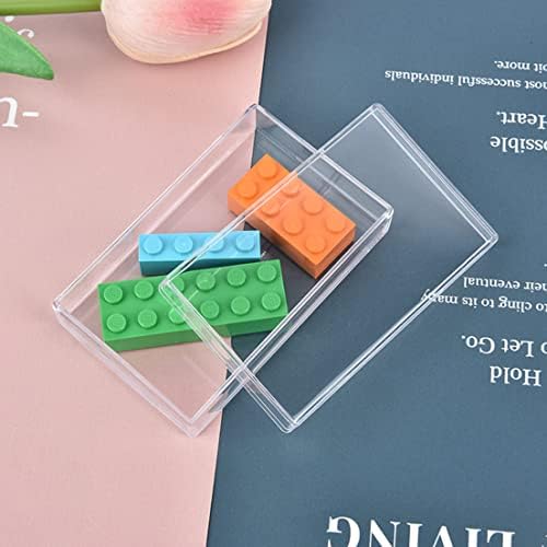 12-Pack Acrylic Rectangle Box Party Favor Display Box, 4.33x2.76x0.98 Inch