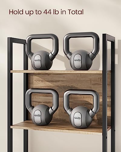 VASAGLE 5 Tier Bookshelf, Free Standing Bookcase Storage Organizer