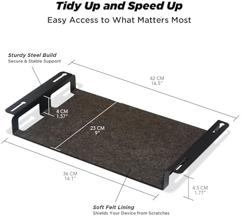 ULTRARM Moodular Storage Tray Add-On for Slide Rails, Do Not Use Alone
