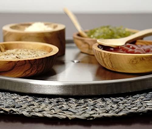 RSVP International Endurance TURN-1 Turntable Lazy Susan, Stainless Steel, 10.5" | Handy in Cabinet, Refrigerator or on 